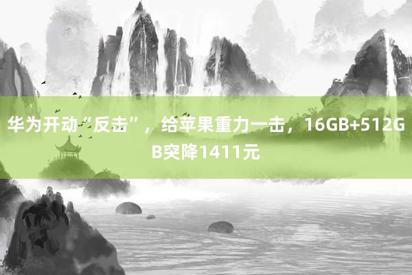 华为开动“反击”，给苹果重力一击，16GB+512GB突降1411元