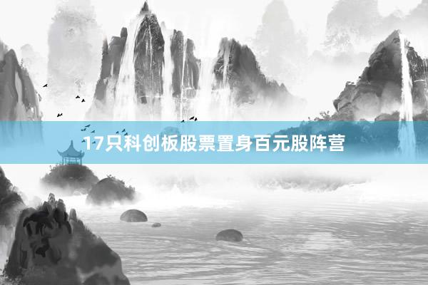 17只科创板股票置身百元股阵营