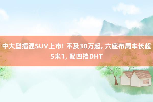 中大型插混SUV上市! 不及30万起, 六座布局车长超5米1, 配四挡DHT