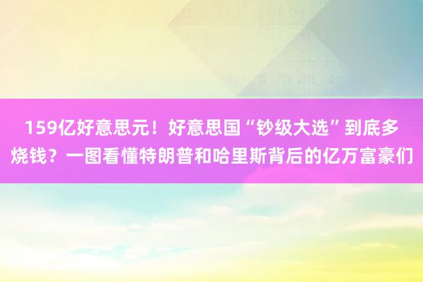 159亿好意思元！好意思国“钞级大选”到底多烧钱？一图看懂特朗普和哈里斯背后的亿万富豪们